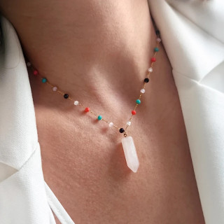 Pozlačena ogrlica za ženske