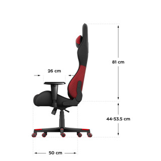 Črno-rdeč gaming stol Huzaro FORCE 6.2 Red