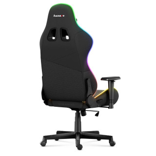 Črn igralni stol Huzaro z osvetlitvijo FORCE 6.2 RGB MESH...