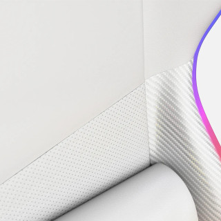 Huzaro bel igralni stol z RGB osvetlitvijo FORCE 6.2 RGB WHITE