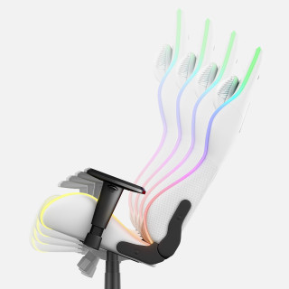 Huzaro bel igralni stol z RGB osvetlitvijo FORCE 6.2 RGB WHITE