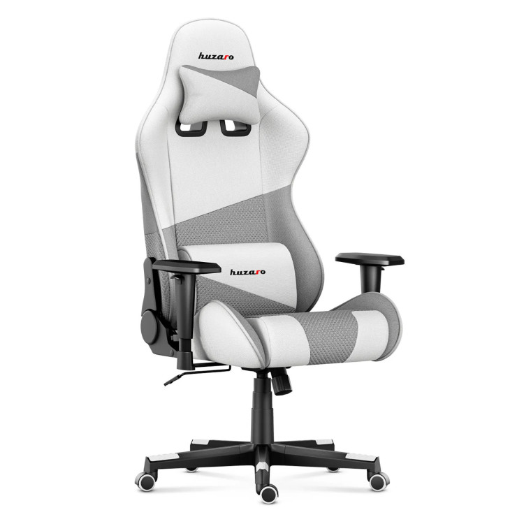 Sivo-bel gaming stol Huzaro FORCE 6.2 WHITE MESH