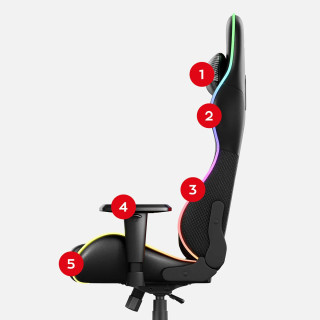 Igralni stol Huzaro z osvetlitvijo FORCE 6.2 RGB