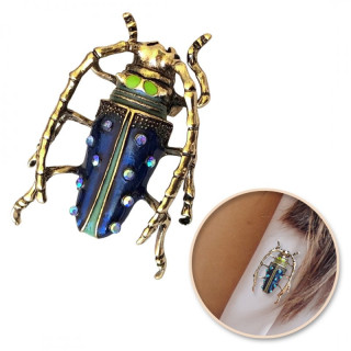 Broška z modrim hroščem