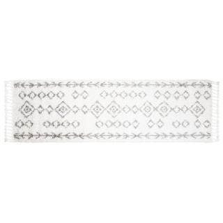 Vzorčasta kremna preproga v boemskem slogu