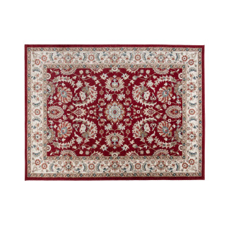 Rdeča preproga z vintage vzorcem