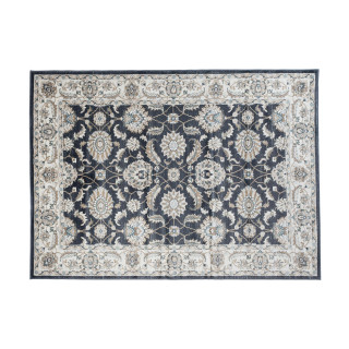 Preproga s turškim vzorcem v črni barvi