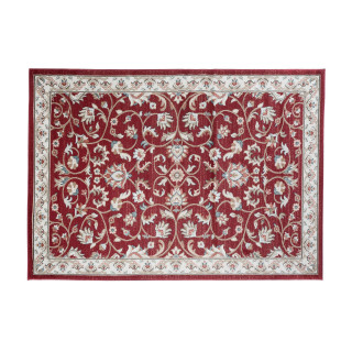 Vzorčana vintage preproga v rdeči barvi