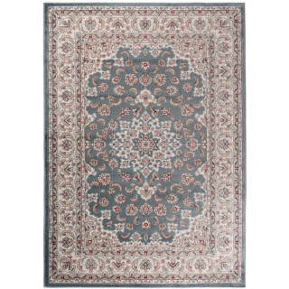 Tradicionalna vzorčasta preproga v modri barvi