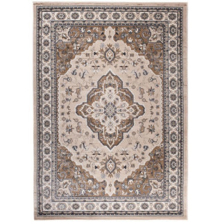 Tradicionalna svetlo bež preproga z vzorcem