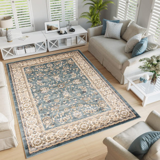 Preproga z vzorcem v modri barvi