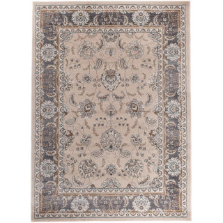 Vzorčasta vintage preproga v svetlo bež barvi