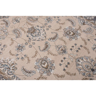 Vzorčasta vintage preproga v svetlo bež barvi