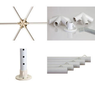 Vrtni paviljon 2x2x2m z mrežo proti komarjem