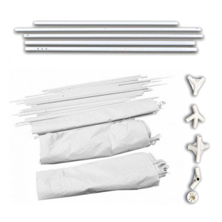 Bela komercialna vrtna uta 3x6m