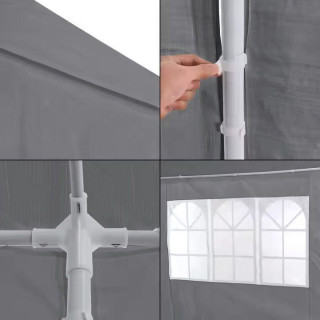 Komercialna siva vrtna paviljon 3x9m