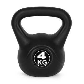 Črna utež za kettlebell - 4 kg