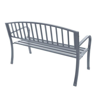 Vrtna klop z grafitnim naslonjalom