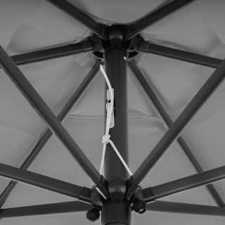 Zložljiv vrtni senčnik v sivi barvi