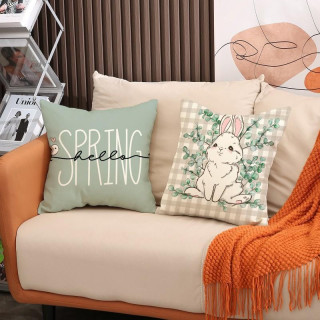 Vzmetna prevleka za blazino z zajčki