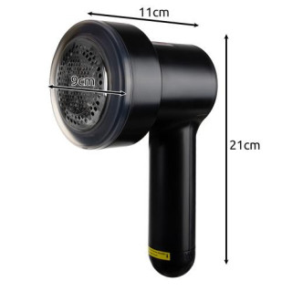 Brezžični odstranjevalec vlaken v črni barvi