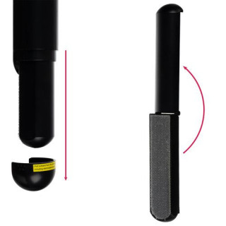 Brezžični odstranjevalec vlaken v črni barvi