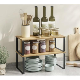 Bambusova polica za kuhinjo - 2 kosa