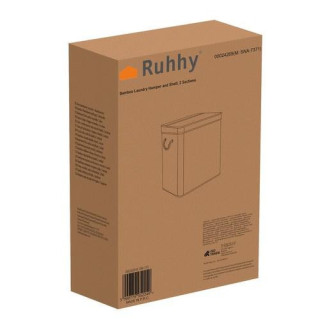 Dvokomorna bambusova košara za perilo