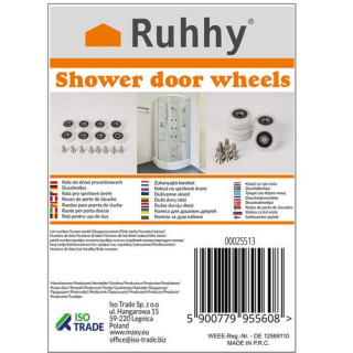 Kolesca za tuš kabino - 8 kosov