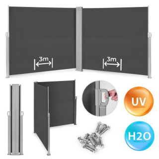 Temno siva dvojna tenda 300x300x180 cm