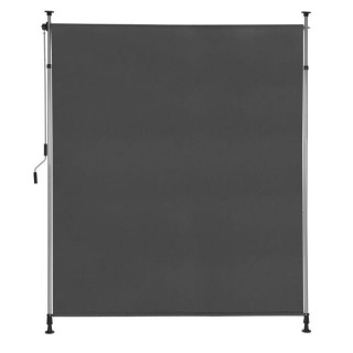 Temno siva rolo zavesa z nastavljivo višino