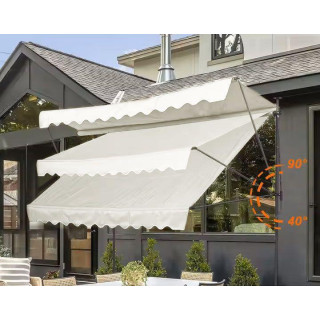 Bež balkonska tenda z nastavljivo višino