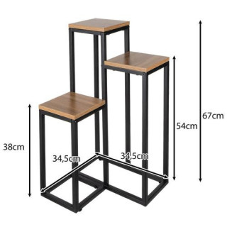 Tristopenjsko stojalo za rože