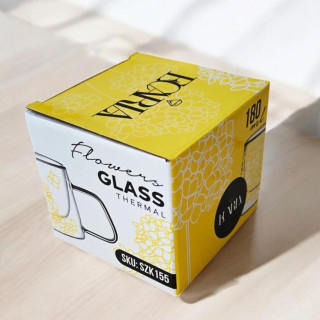 Termo skodelica z rumenimi hortenzijami v notranjosti - 180 ml