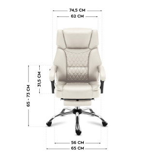 Pisarniški bež masažni stol Mark Adler BOSS 6.0 Beige