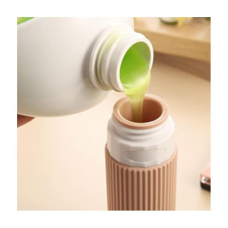 Barvit komplet 4-v-1 silikonskih potovalnih stekleničk