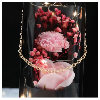 Šopek dišečih milnih cvetov z LED lučkami