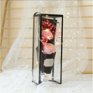 Šopek dišečih milnih cvetov z LED lučkami