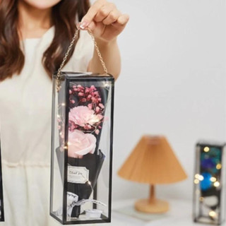 Šopek dišečih milnih cvetov z LED lučkami