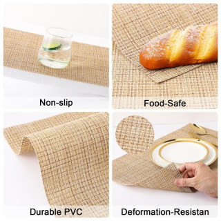 Rjava pravokotna podloga za mizo