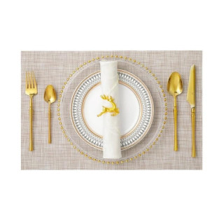 Pravokotna bež podloga za mizo