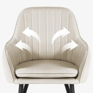 Bež jedilniški stol Mark Adler PRINCE 6.0 BEIGE