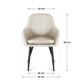 Bež jedilniški stol Mark Adler PRINCE 6.0 BEIGE