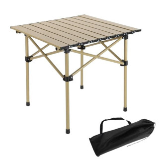 Bež zložljiva turistična miza