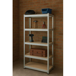 Srebrna stojala za shranjevanje 180x90x40 cm