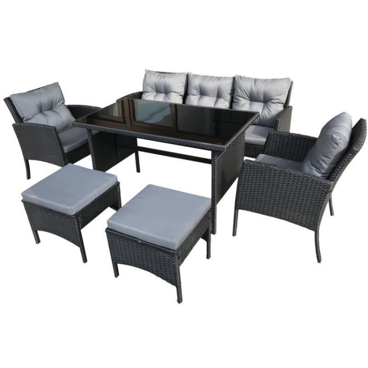 Komplet pohištva iz črnega ratana