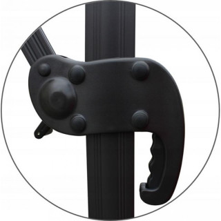 Bež vrtni senčnik s prevleko - 3x3 m -