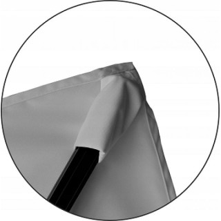 Vrtni senčnik s prevleko - 3x3 m