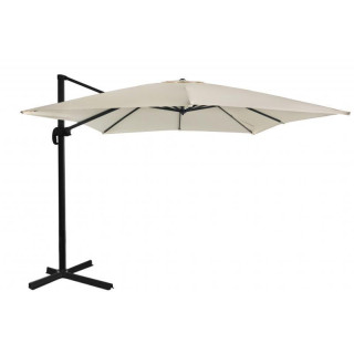 Vrtni senčnik bež barve s prevleko - 2,5x2,5 m -