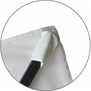 Vrtni senčnik bež barve s prevleko - 2,5x2,5 m -